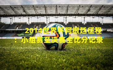 2014世界杯阿根廷征程：小组赛至决赛全比分记录
